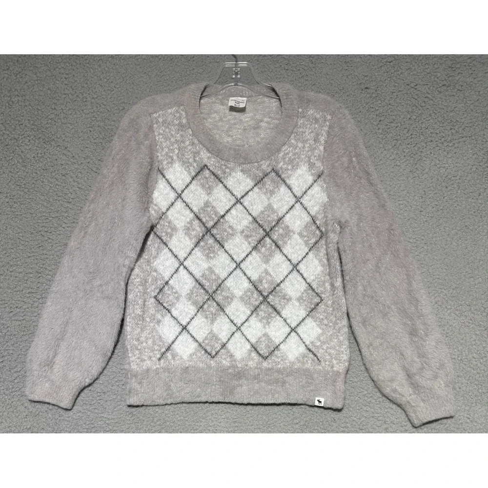 Abercrombie and Fitch Kids super soft Argyle sweater size 13/14